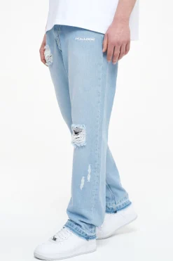 Pegador Abott Wide Jeans Washed Blue