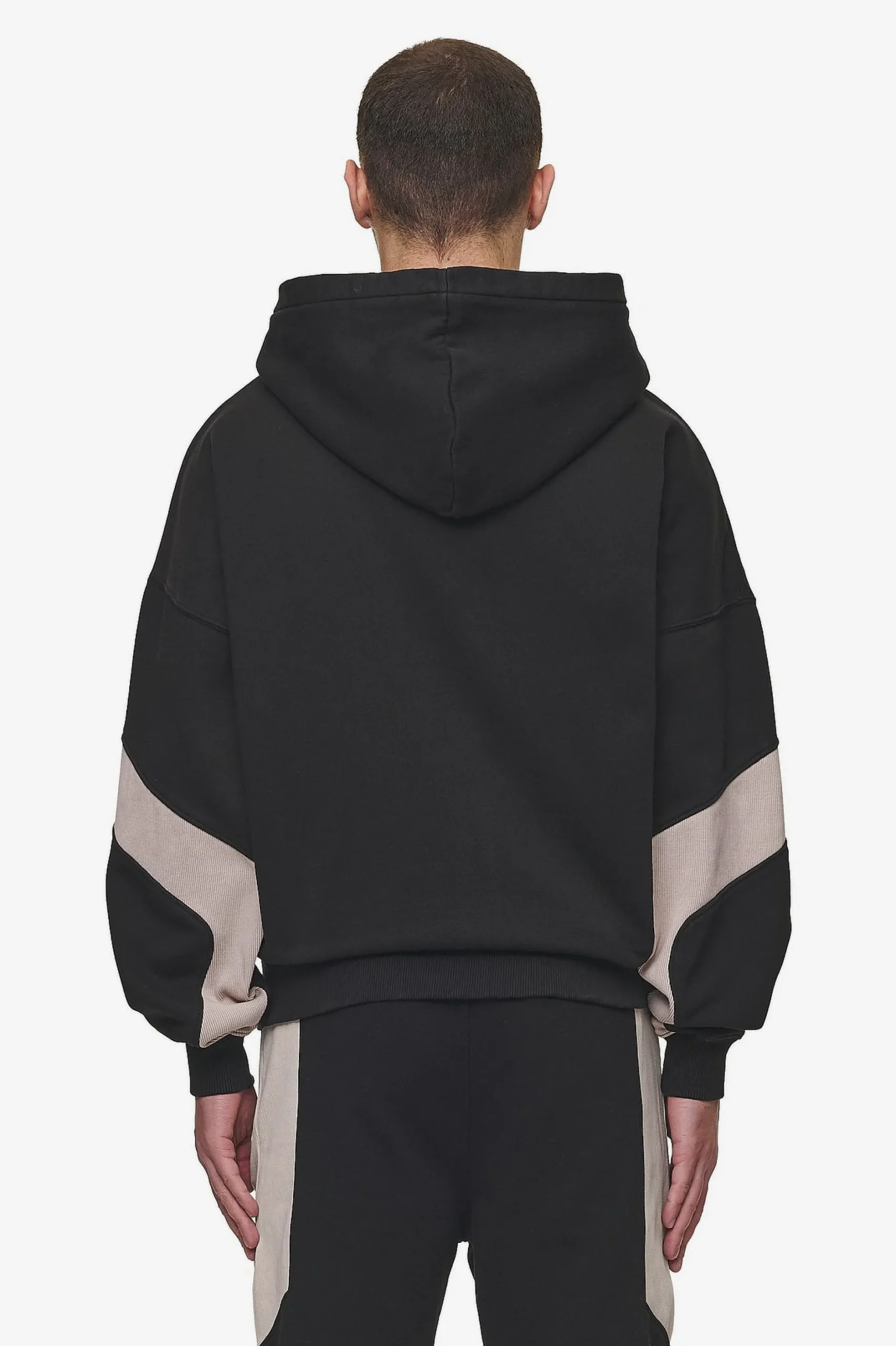 Pegador Aderno Boxy Sweat Jacket Washed Black Light Beige