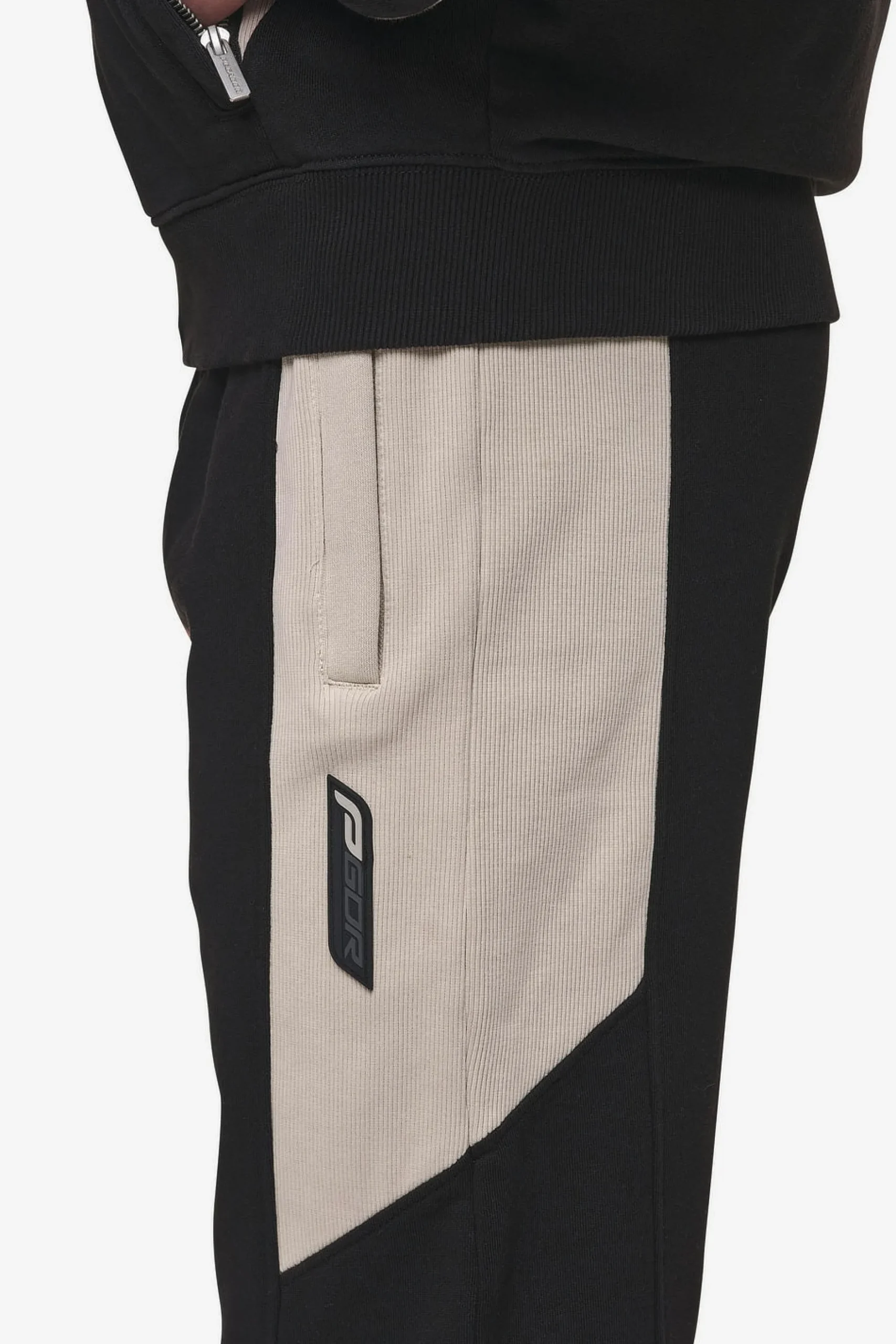 Pegador Aderno Wide Sweat Pants Washed Black Light Beige