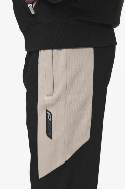 Pegador Aderno Wide Sweat Pants Washed Black Light Beige