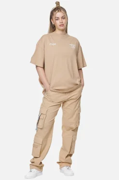 Pegador Airville Heavy Oversized Tee Washed Safari Sand