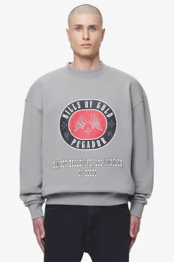Pegador Algon Oversized Sweater Vintage Washed Dusk Grey