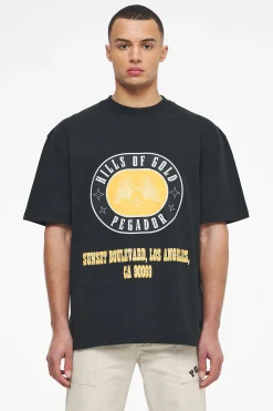 Pegador Algon Oversized Tee Vintage Washed Black Ink