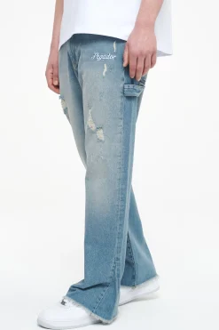 Pegador Alma Flared Jeans Washed Light Blue