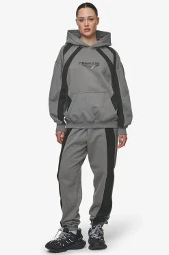 Pegador Amira Oversized Hoodie Washed Deep Grey Black