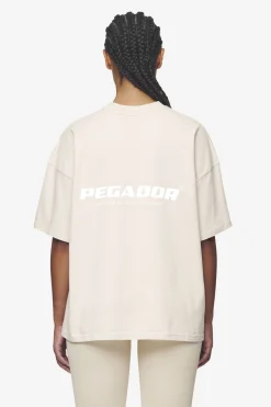 Pegador Arendal Logo Heavy Oversized Tee White