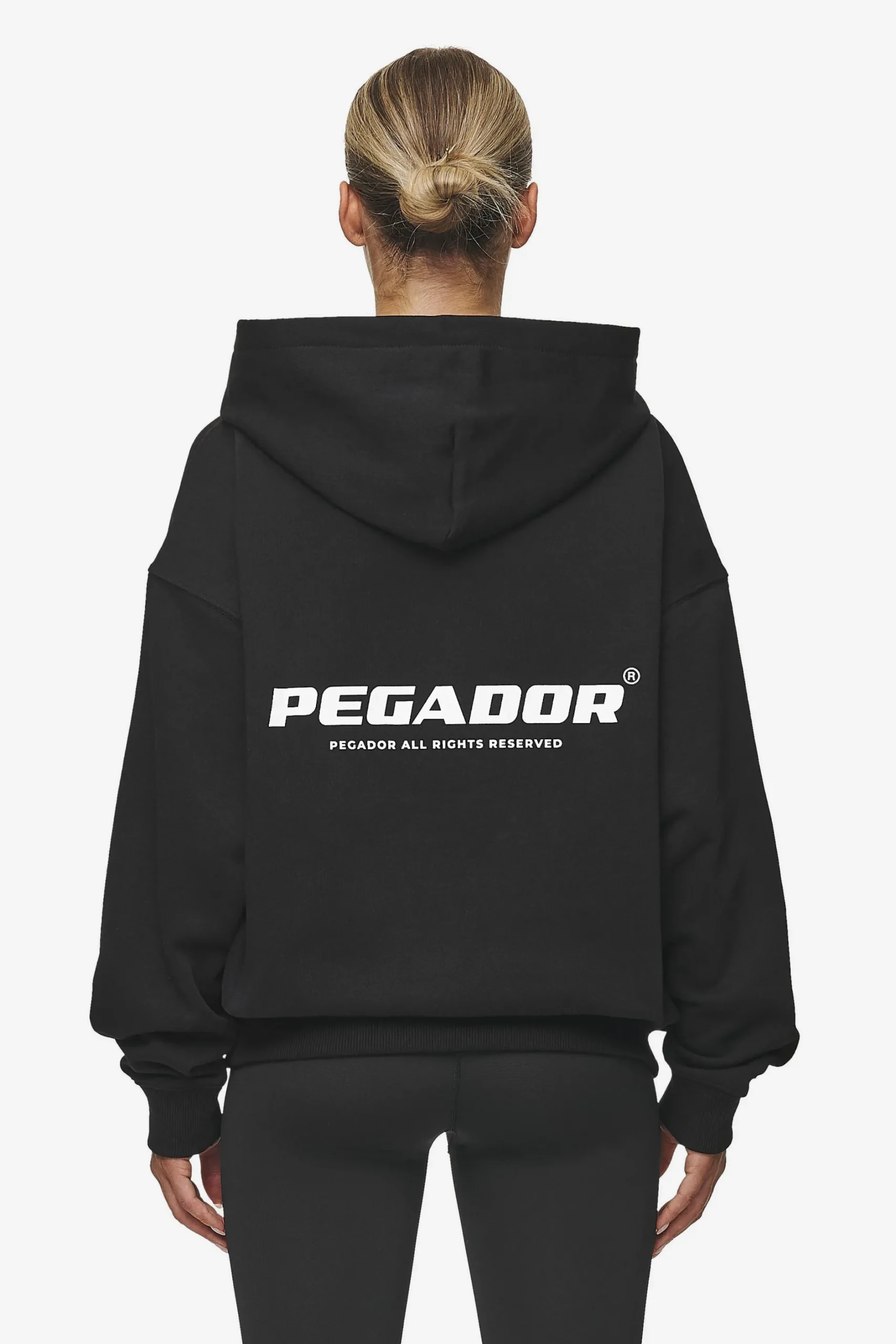 Pegador Atna Logo Oversized Hoodie White