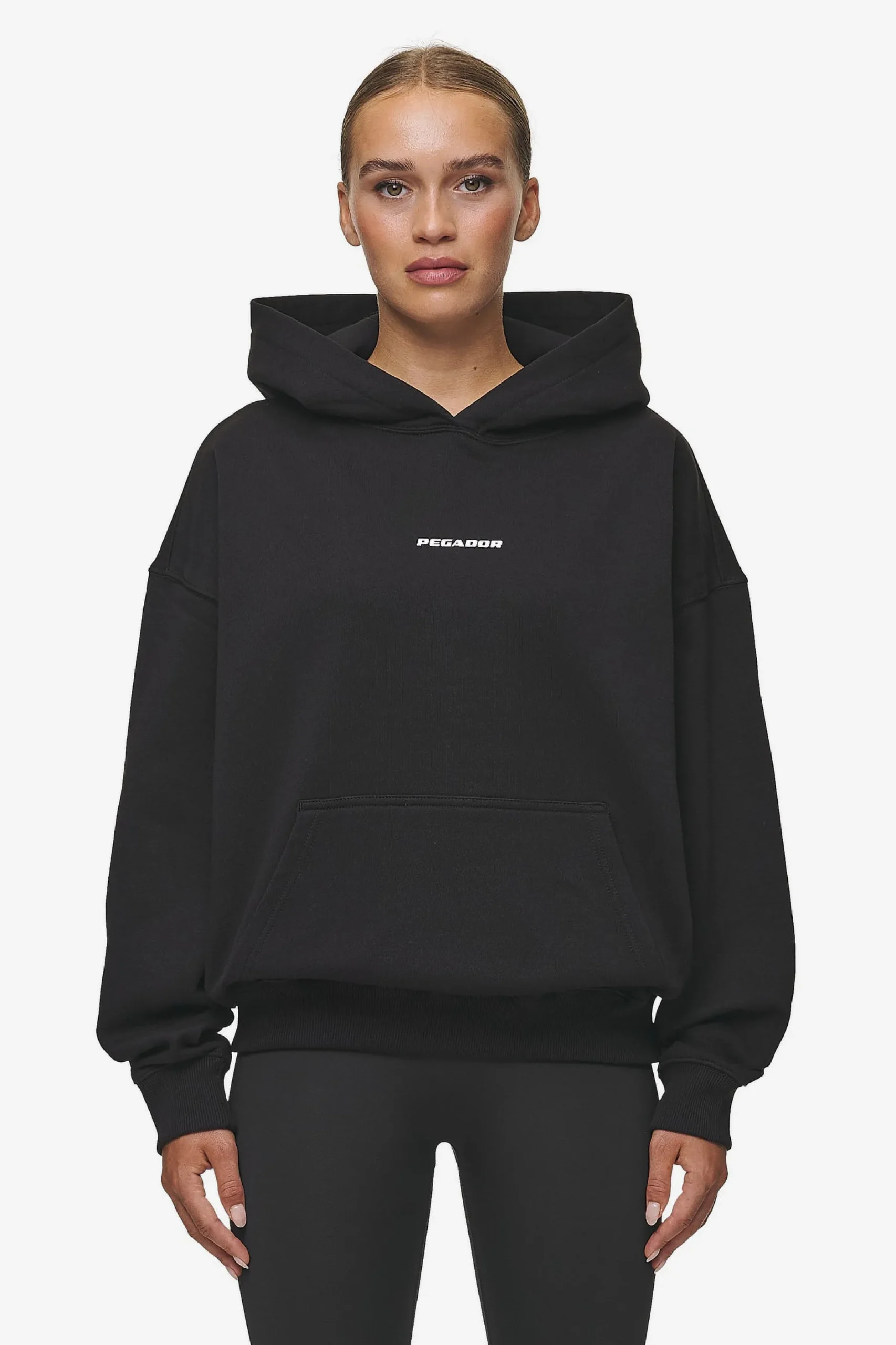 Pegador Atna Logo Oversized Hoodie White