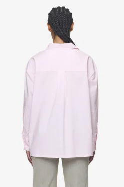 Pegador Avenida Striped Oversized Overshirt Bubblegum White