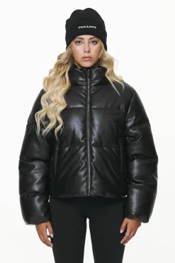 Pegador Baker Vegan Leather Puffer Jacket