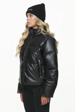 Pegador Baker Vegan Leather Puffer Jacket