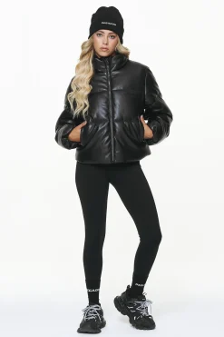 Pegador Baker Vegan Leather Puffer Jacket