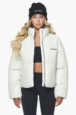 Pegador Baker Vegan Leather Puffer Jacket