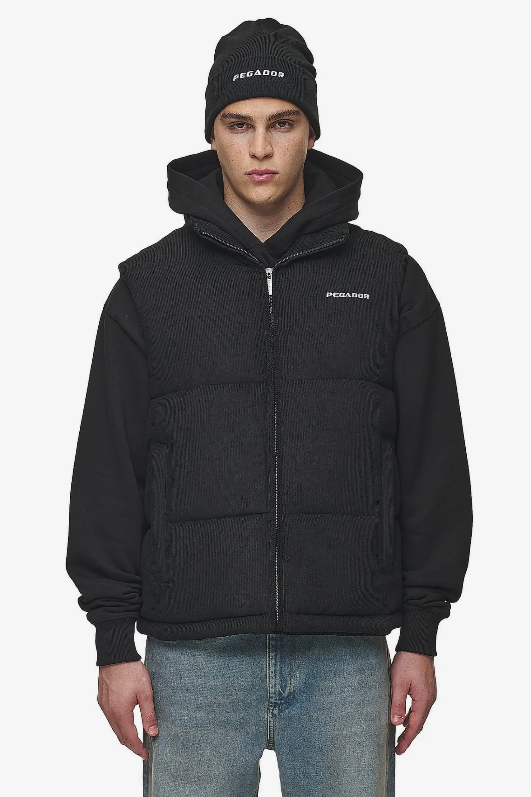 Pegador Bardon Cord Puffer Vest