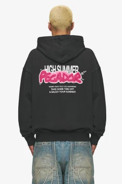 Pegador Barret Terry Oversized Sweat Jacket Vintage Black