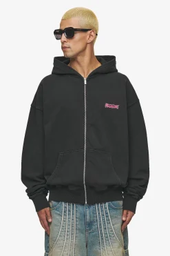 Pegador Barret Terry Oversized Sweat Jacket Vintage Black