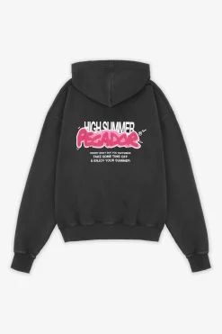 Pegador Barret Terry Oversized Sweat Jacket Vintage Black