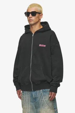 Pegador Barret Terry Oversized Sweat Jacket Vintage Black