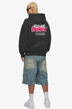 Pegador Barret Terry Oversized Sweat Jacket Vintage Black