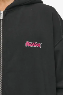 Pegador Barret Terry Oversized Sweat Jacket Vintage Black
