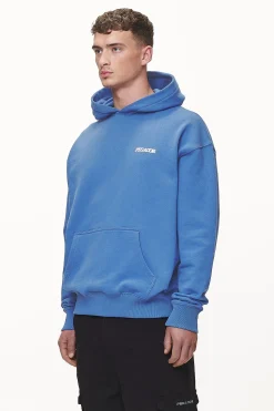 Pegador Bass Oversized Hoodie Washed Retro Blue