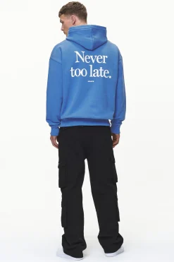Pegador Bass Oversized Hoodie Washed Retro Blue
