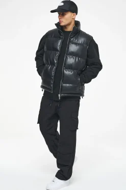 Pegador Bonac Baggy Track Pants Black
