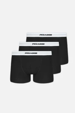 Pegador Camino Boxershorts Single Logo 3 Pack Black White