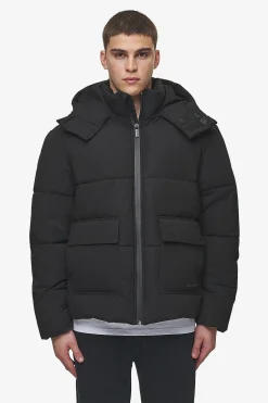 Pegador Carvel Water-Reactive Logo Puffer Jacket Black