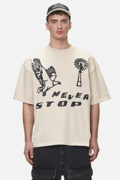 Pegador Clayson Boxy Tee Washed Desert Sand