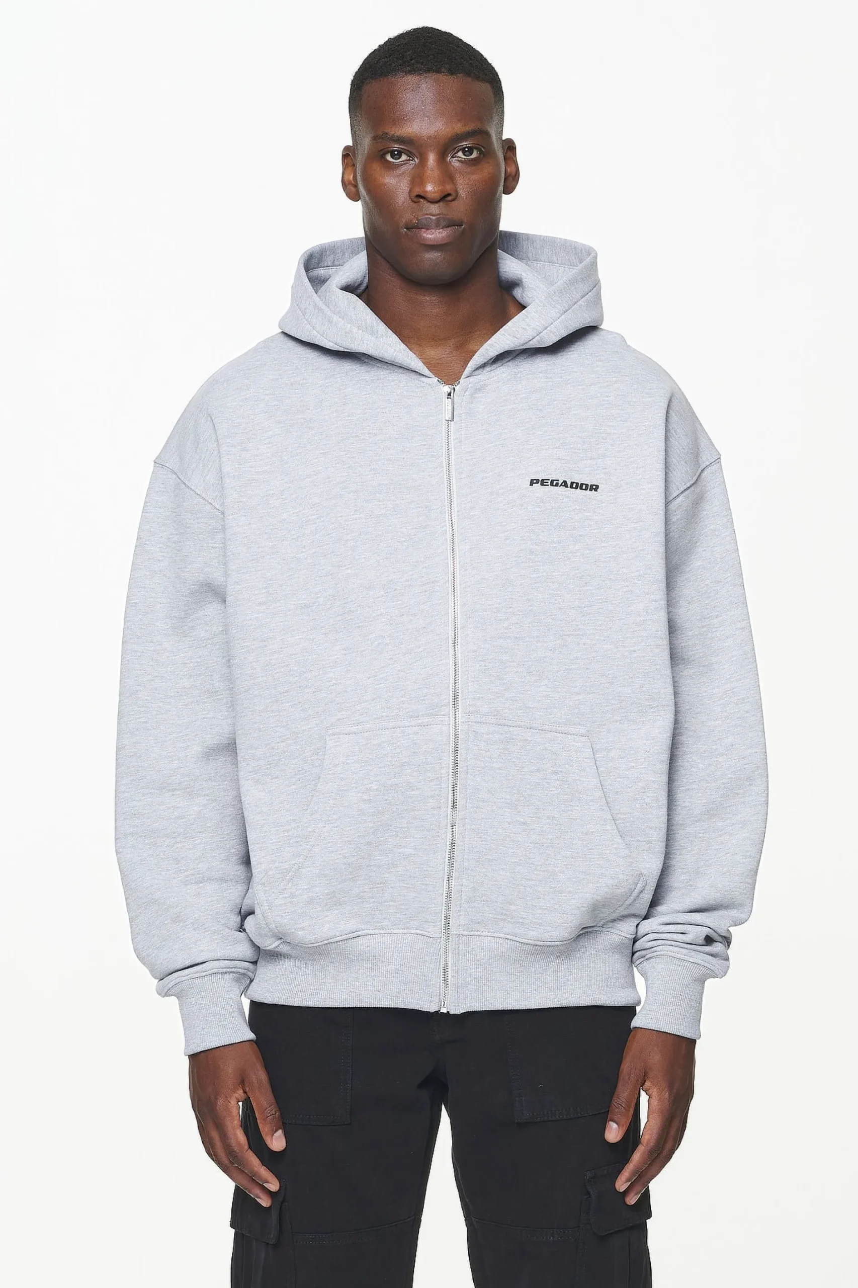 Pegador Colne Logo Oversized Sweat Jacket