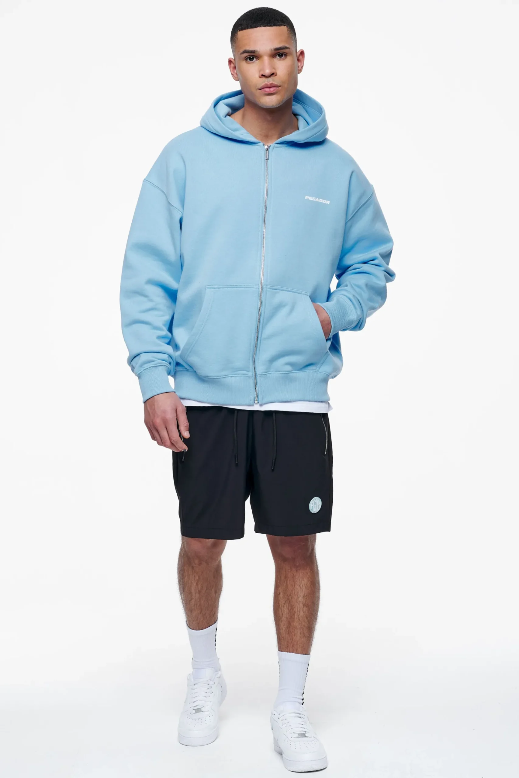 Pegador Colne Logo Oversized Sweat Jacket