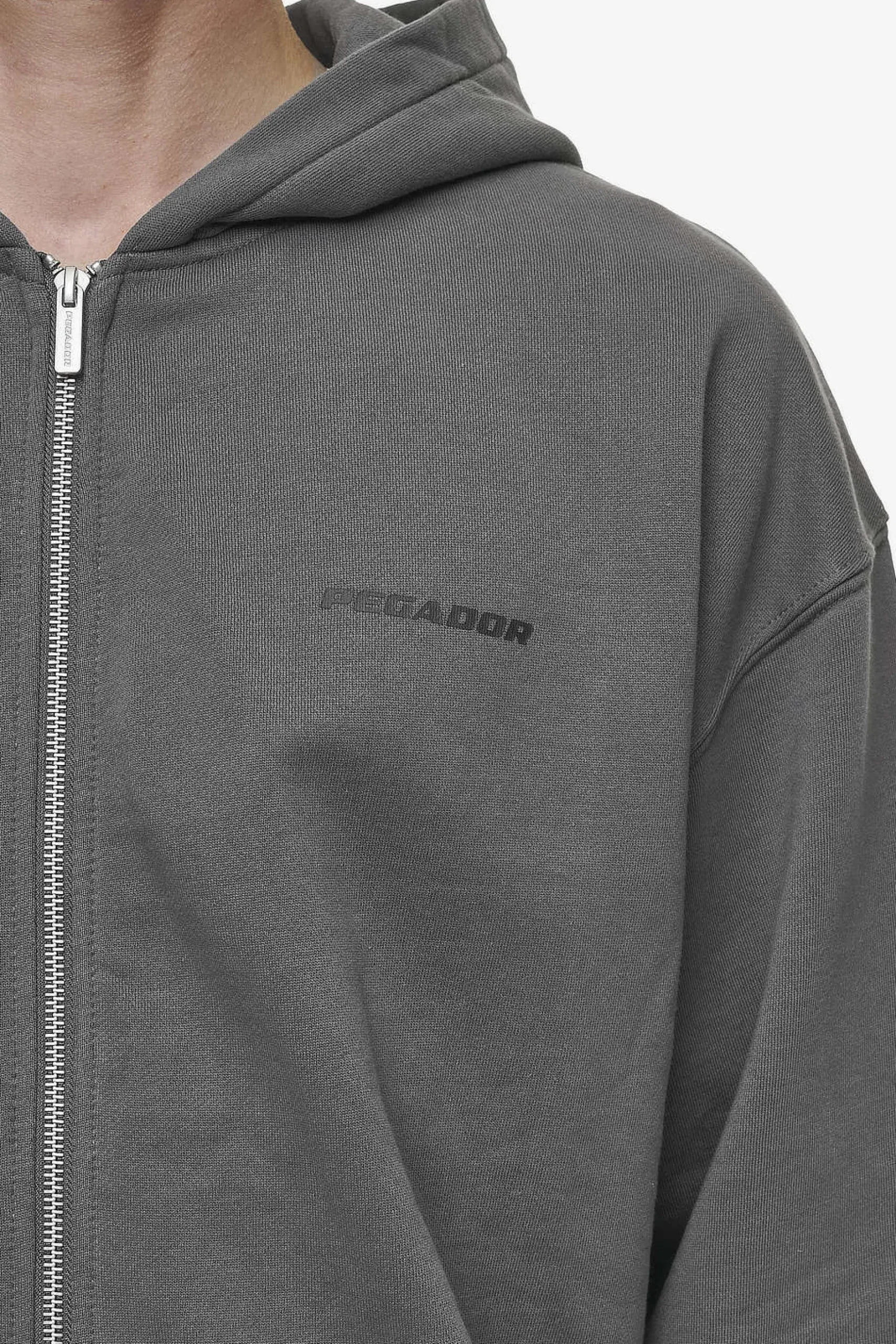 Pegador Colne Logo Oversized Sweat Jacket