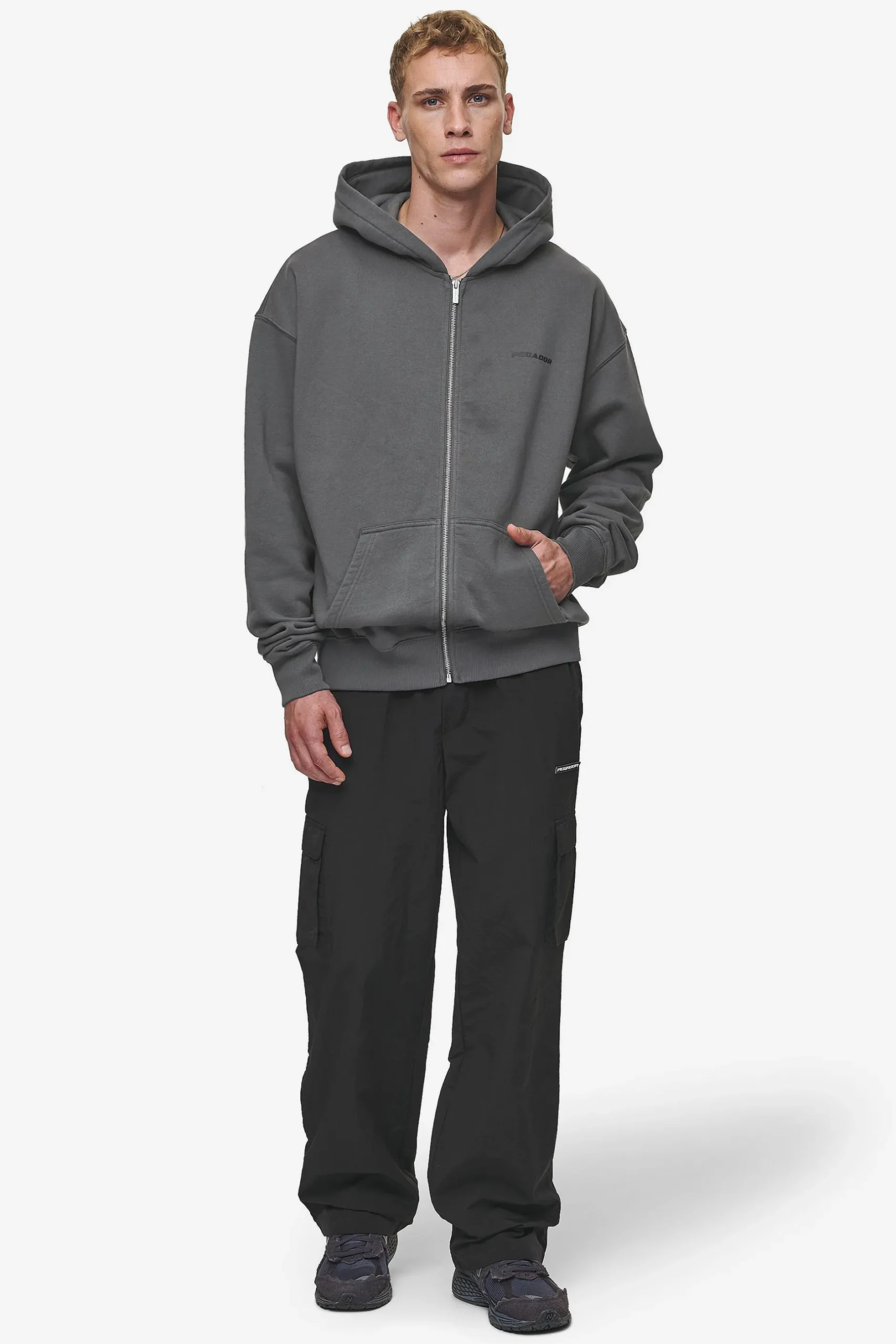 Pegador Colne Logo Oversized Sweat Jacket