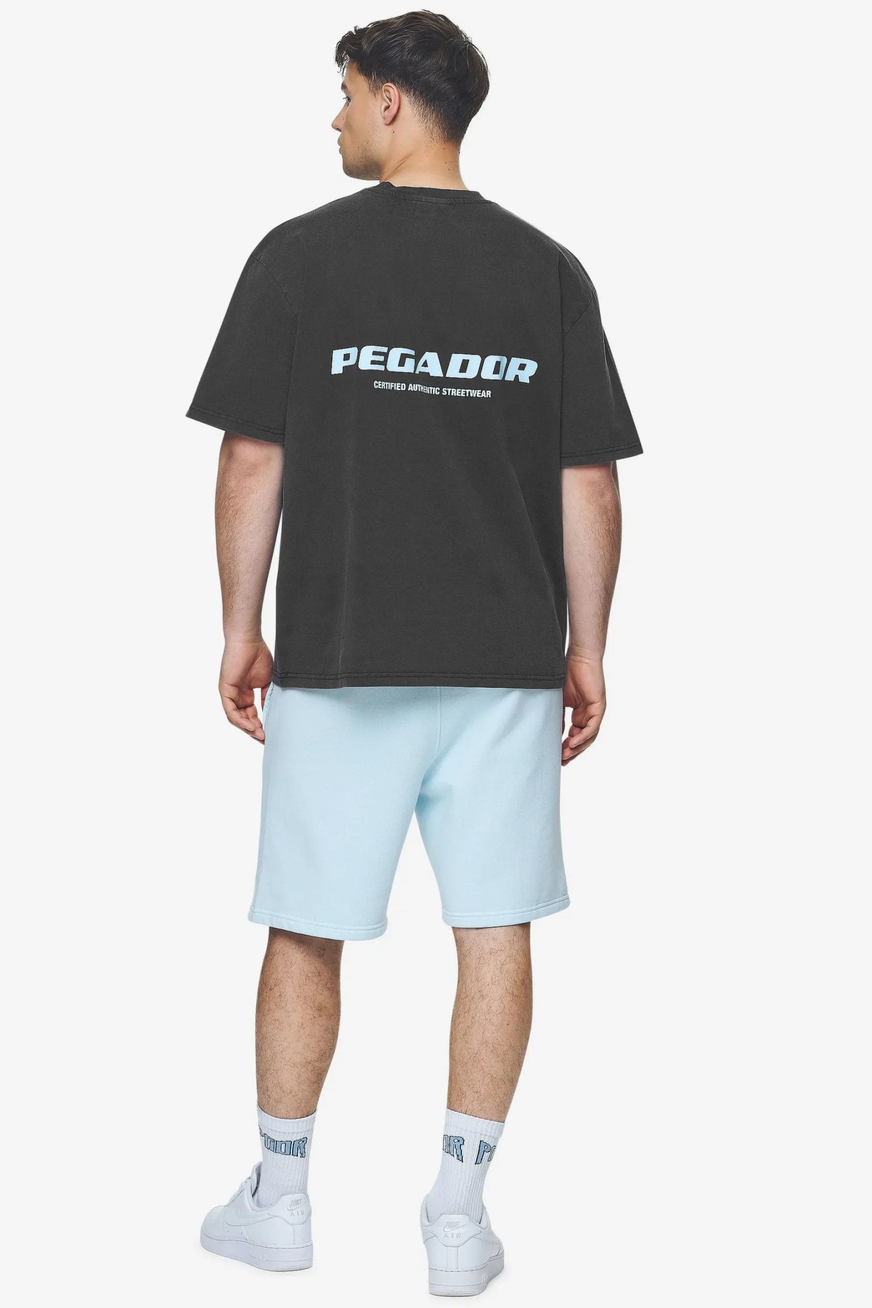Pegador Colne Logo Oversized Tee Baby Blue