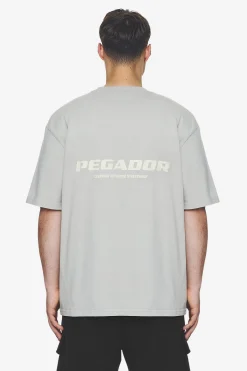 Pegador Colne Logo Oversized Tee Salty Cream