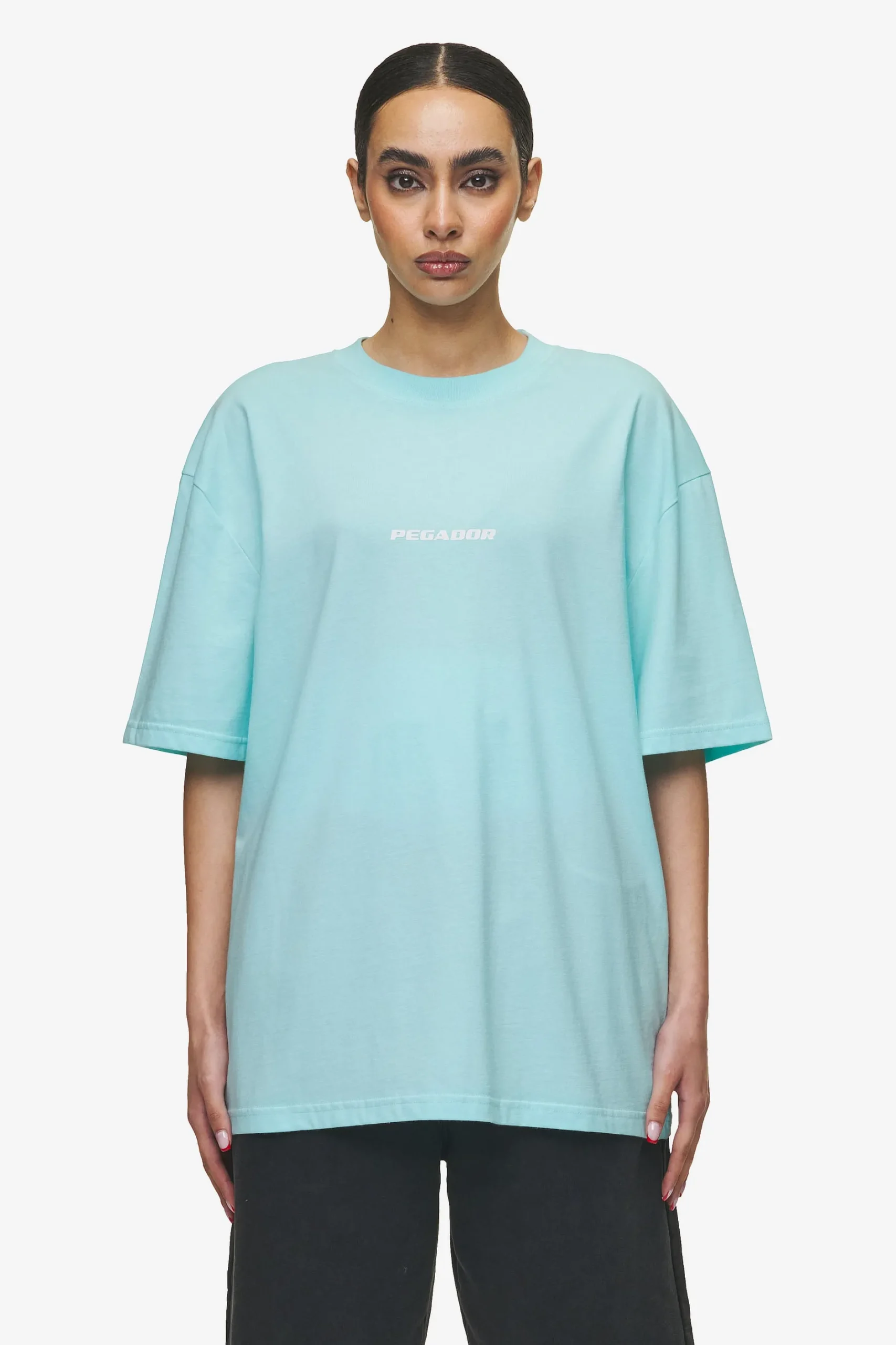 Pegador Colne Logo Oversized Tee White