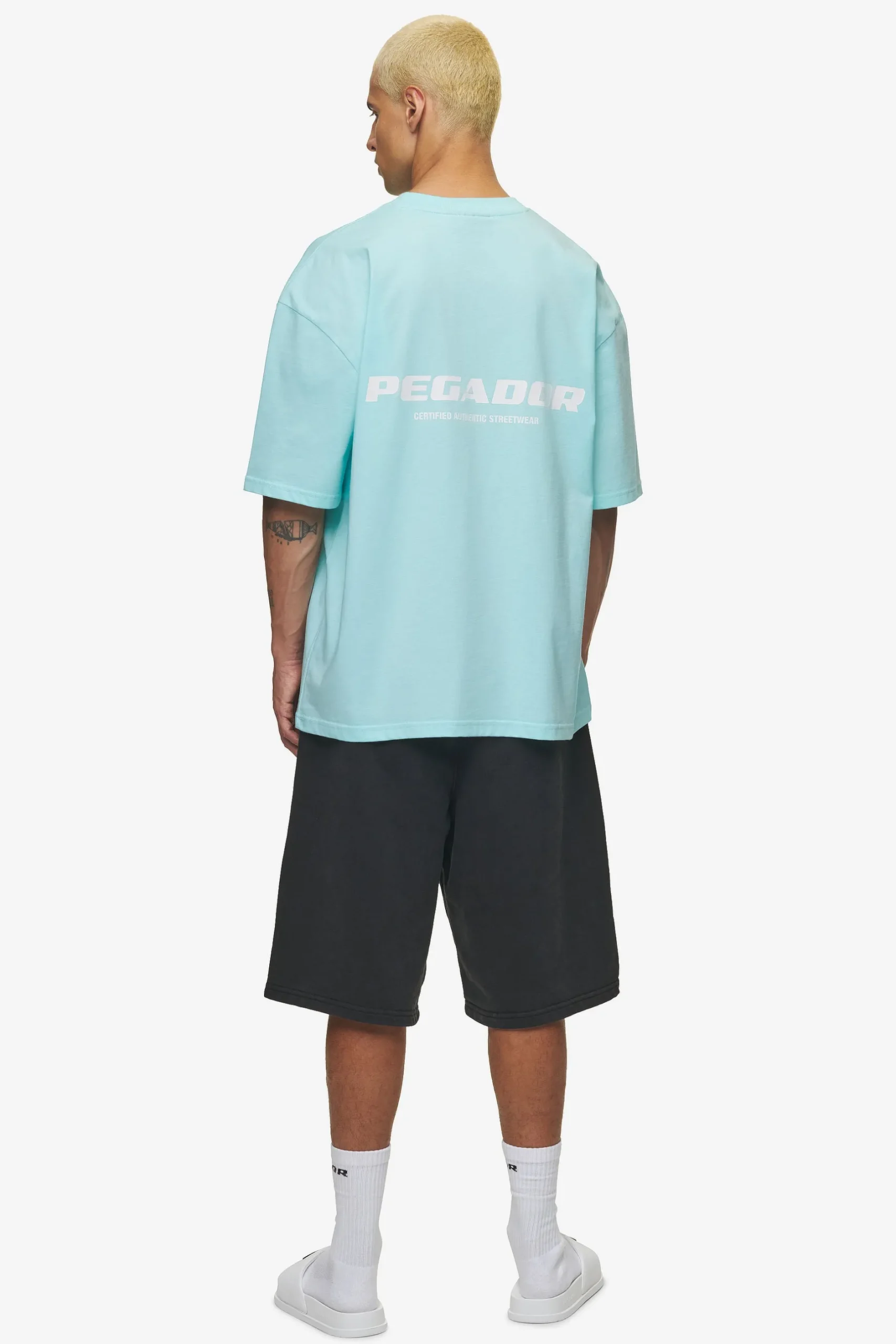 Pegador Colne Logo Oversized Tee White