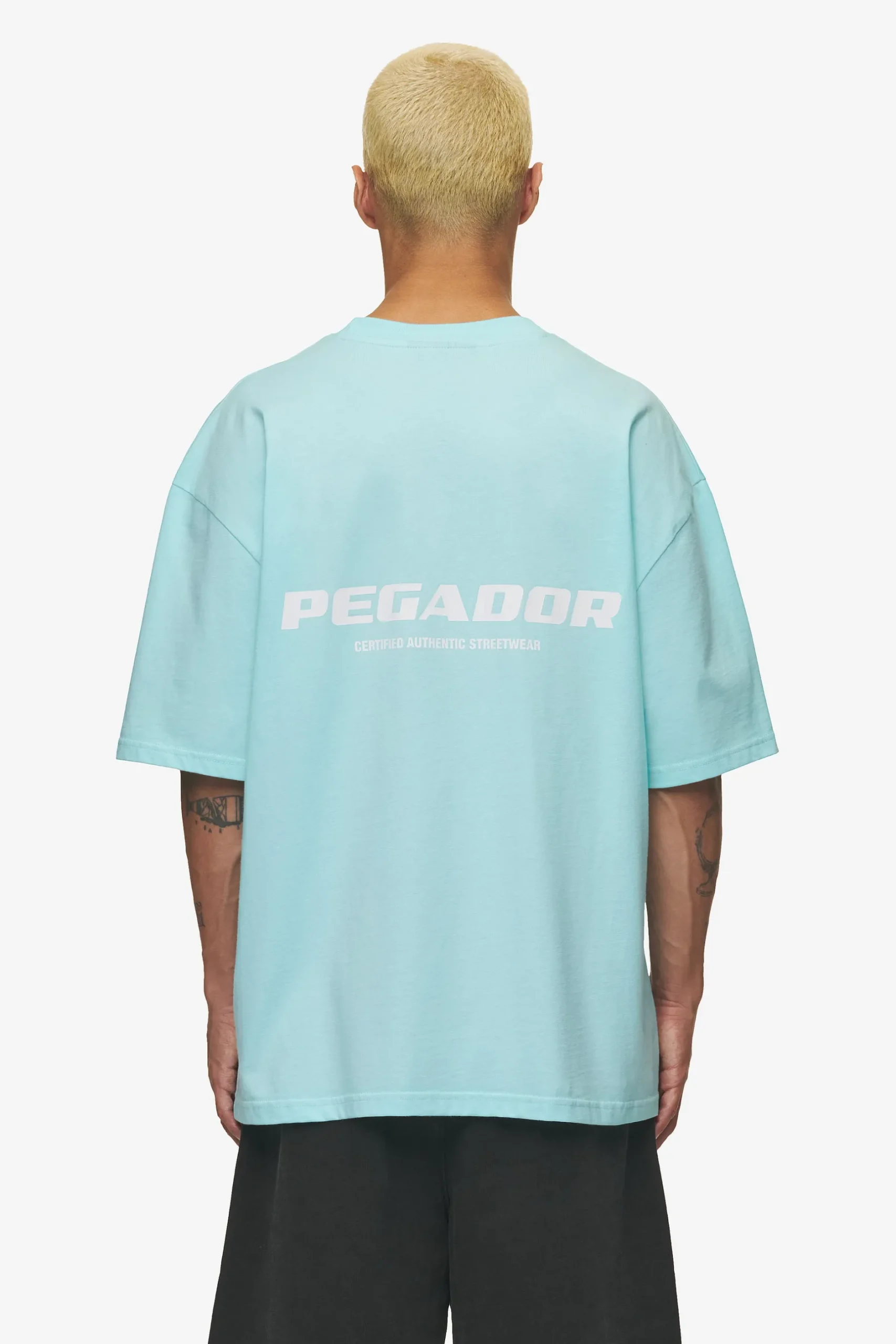 Pegador Colne Logo Oversized Tee White