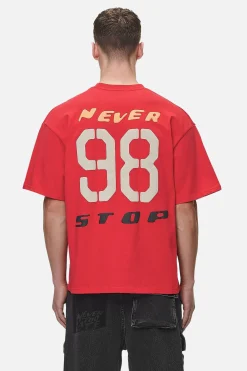 Pegador Corey Boxy Tee Washed Red