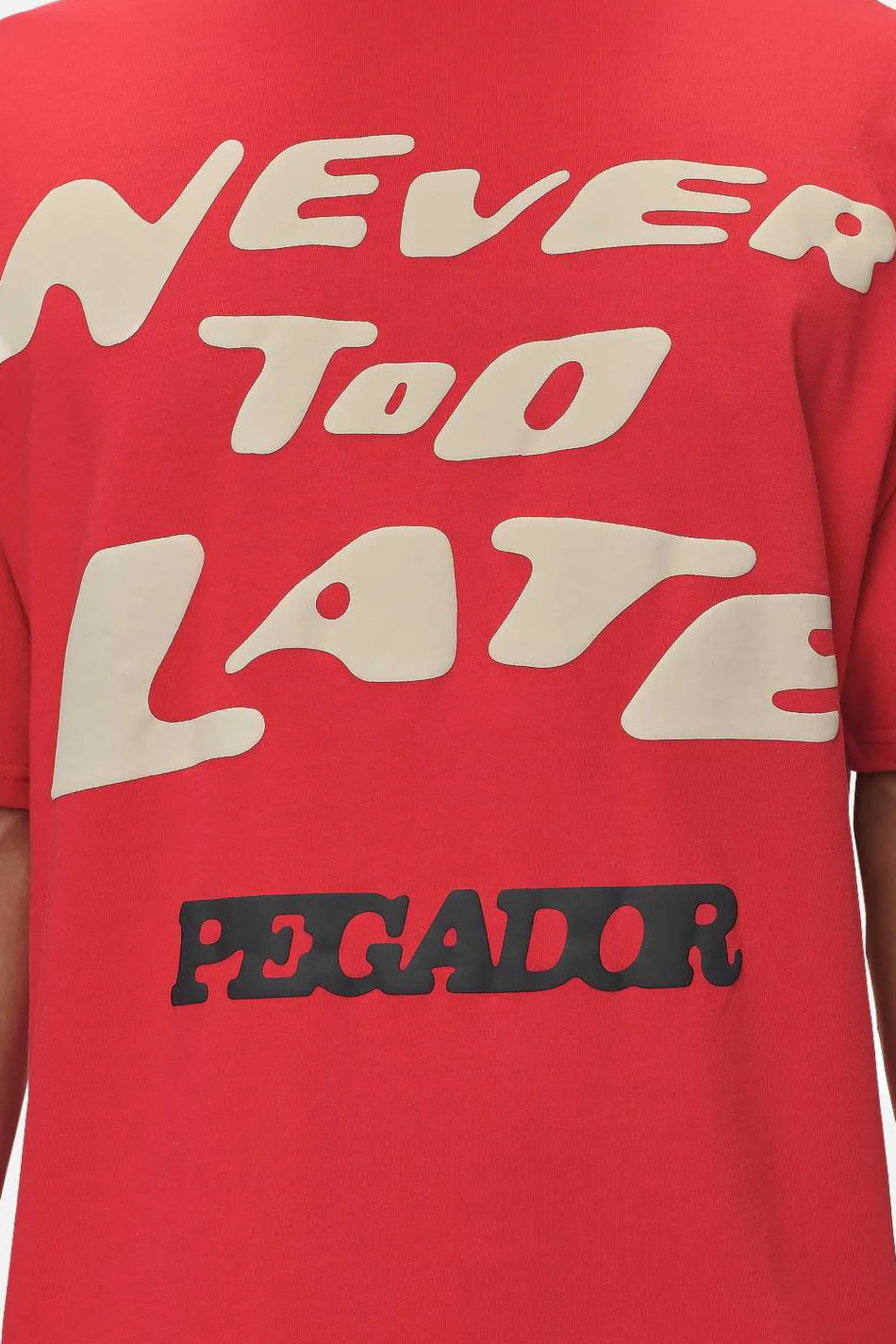 Pegador Corey Boxy Tee Washed Red