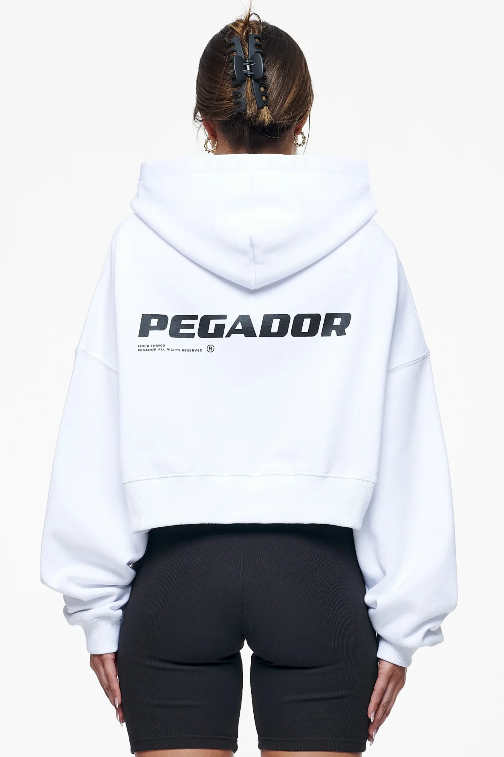 Pegador Culla Logo Oversized Cropped Hoodie