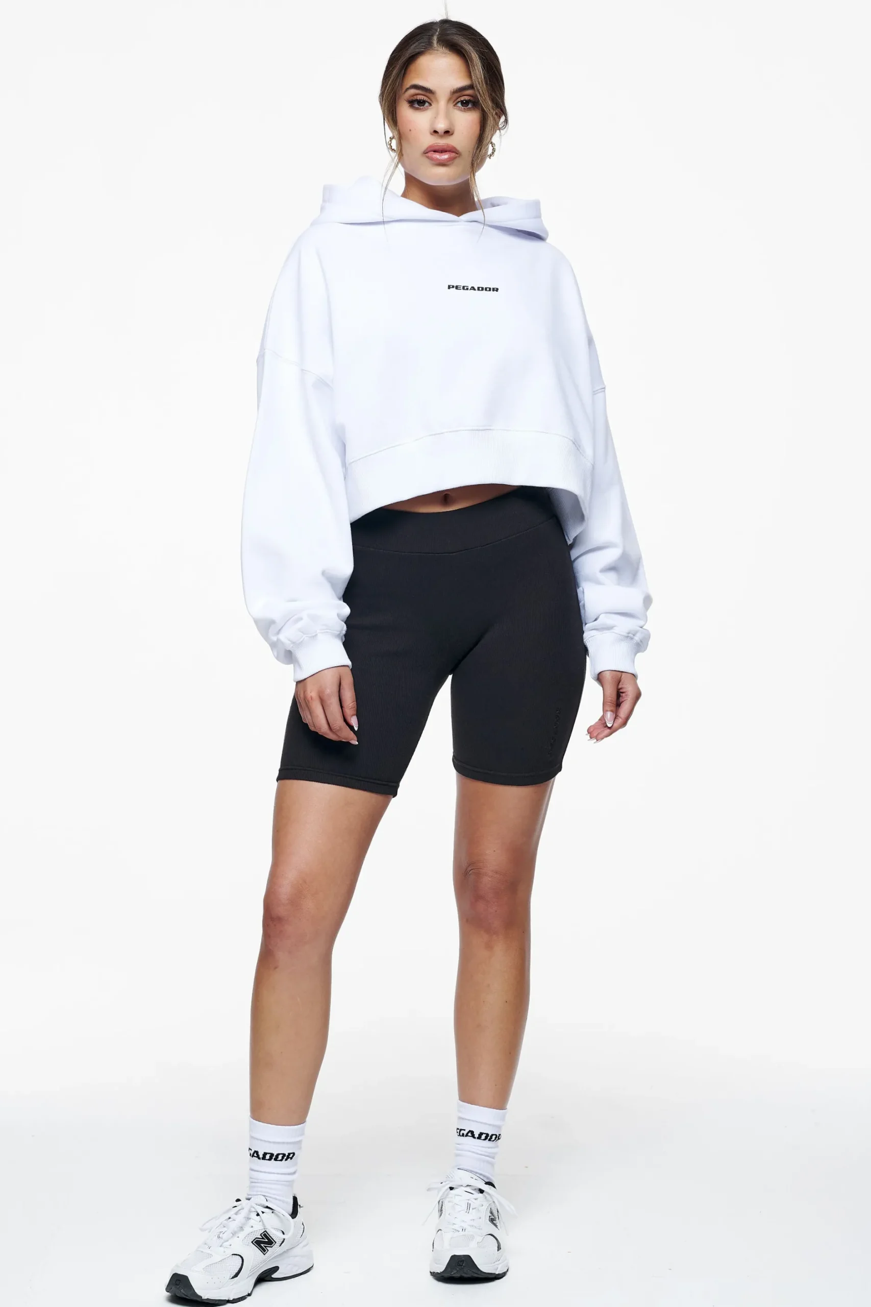 Pegador Culla Logo Oversized Cropped Hoodie
