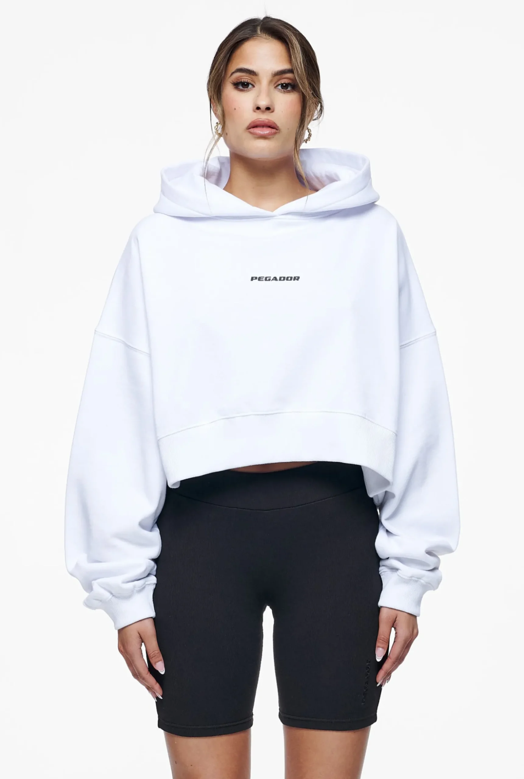 Pegador Culla Logo Oversized Cropped Hoodie