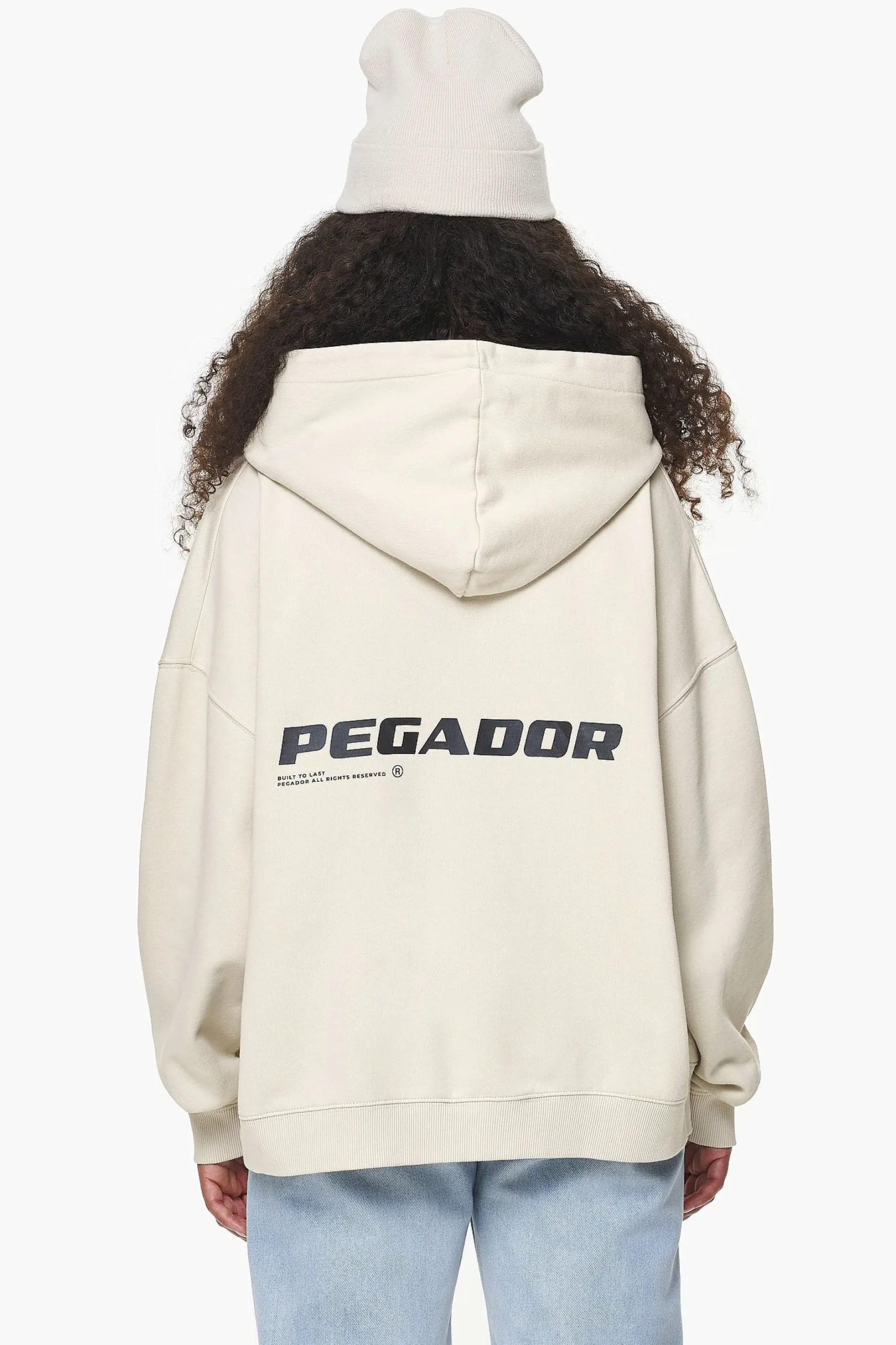 Pegador Dorothy Oversized Hoodie Vintage Washed Bone White