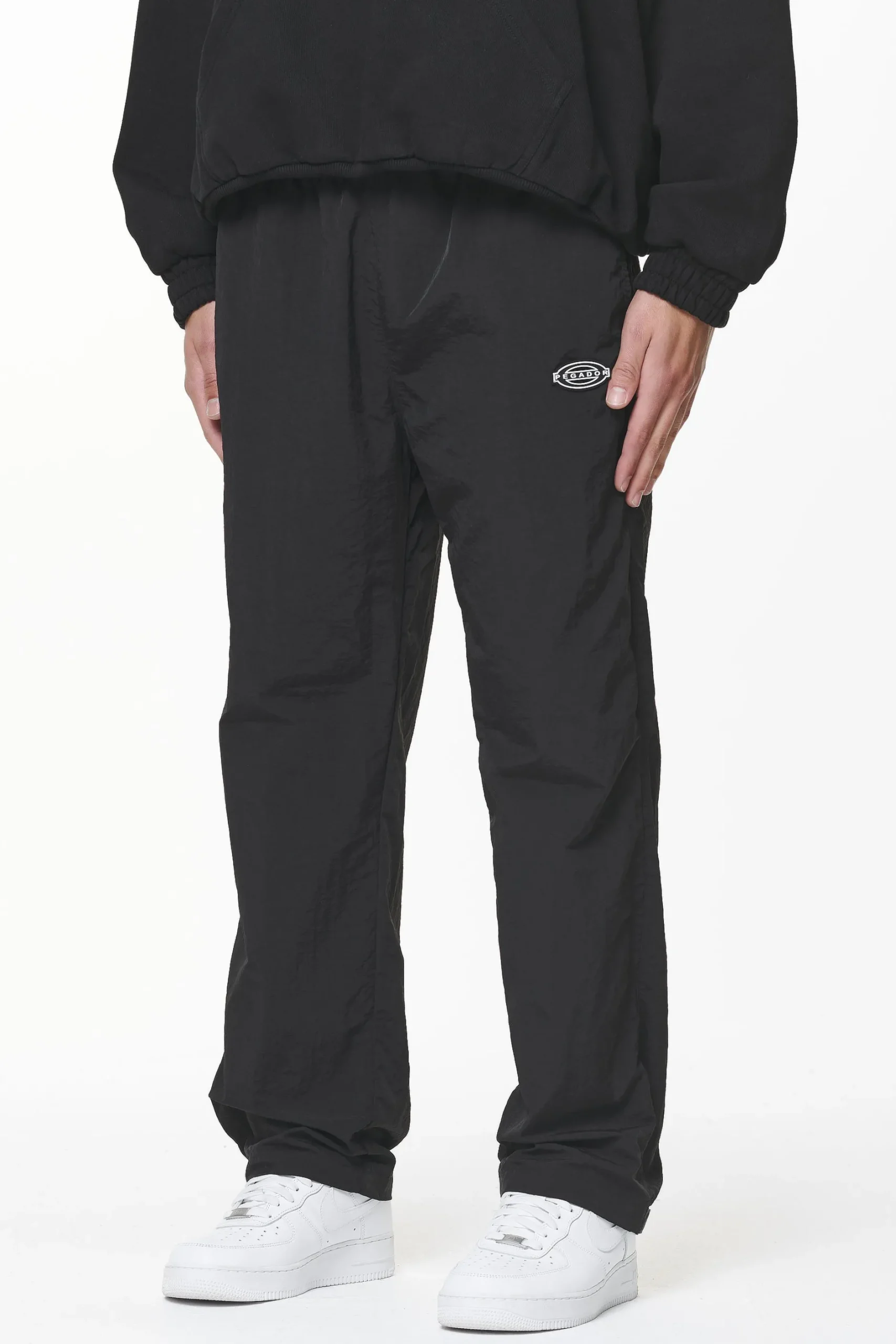 Pegador Drewo Wide Track Pants Onyx Black
