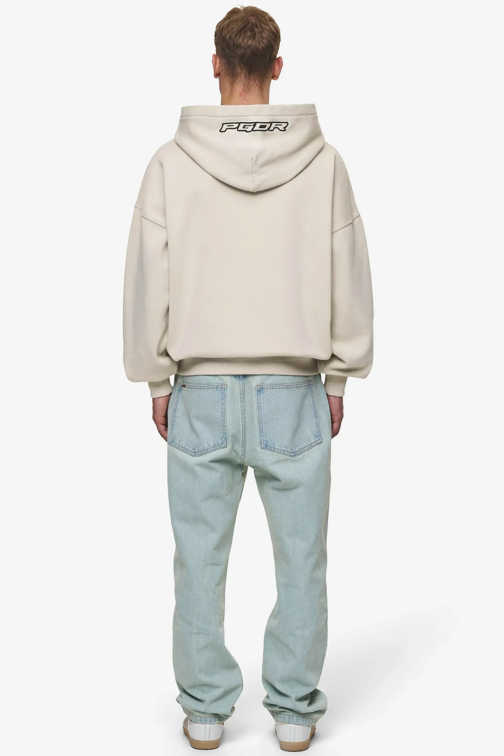 Pegador Duan Boxy Hoodie Washed Light Beige