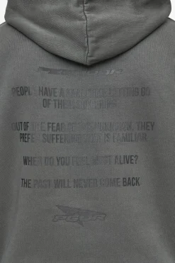 Pegador Dubose Oversized Hoodie Vintage Anthracite