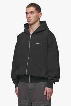 Pegador Dubose Oversized Sweat Jacket Vintage Black