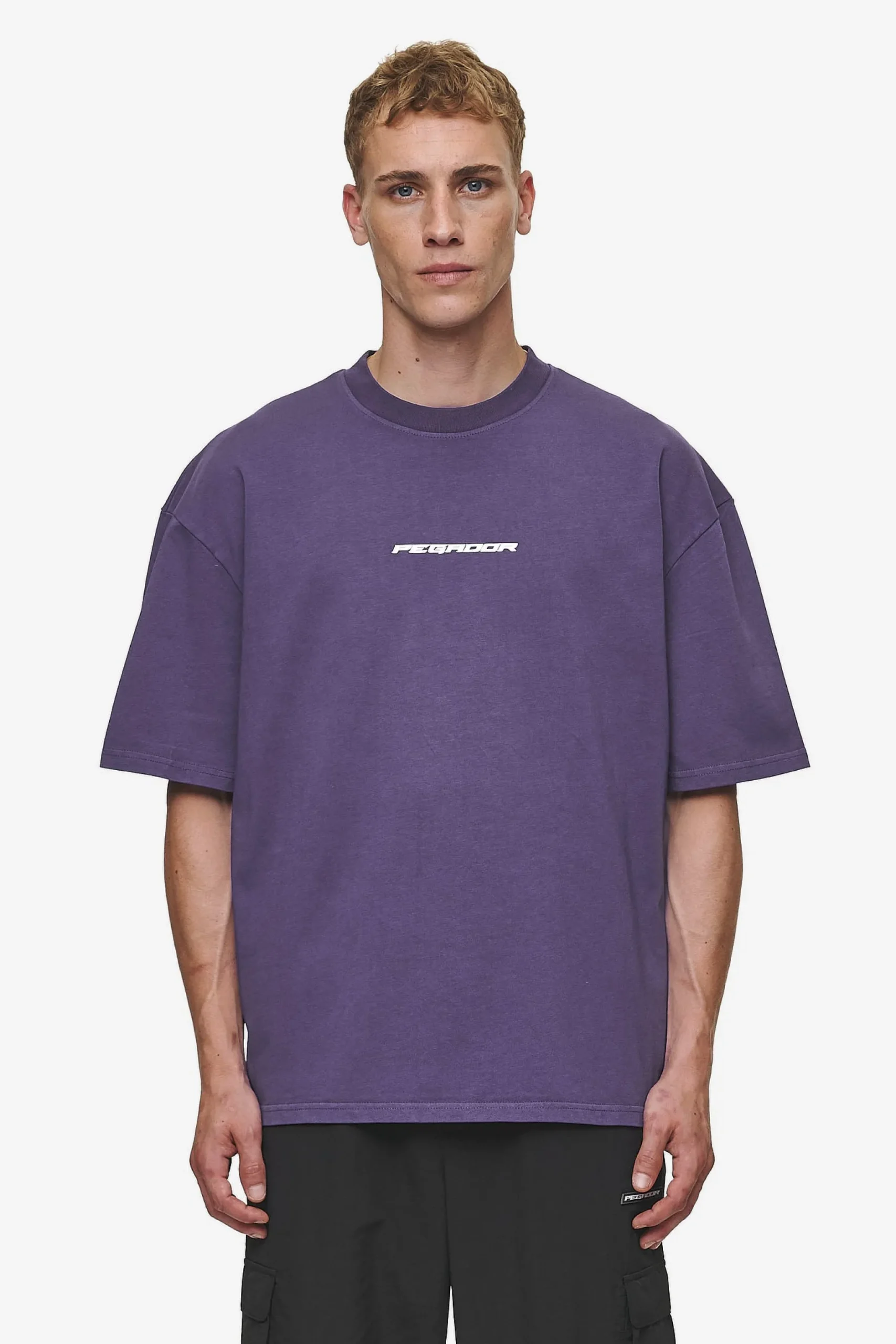 Pegador Dubose Oversized Tee Vintage Deep Purple